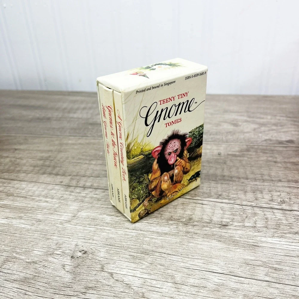 Teeny Tiny Gnome Tomes 1981 Mini Book Set Rien Poortvliet Harry N Abrams 3 Vol